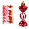 6pcs/box Christmas Candy Pendant Xmas Tree Hanging Ornaments Christmas Decorations For Home 2025 Navidad Noel New Year Kids Gift
