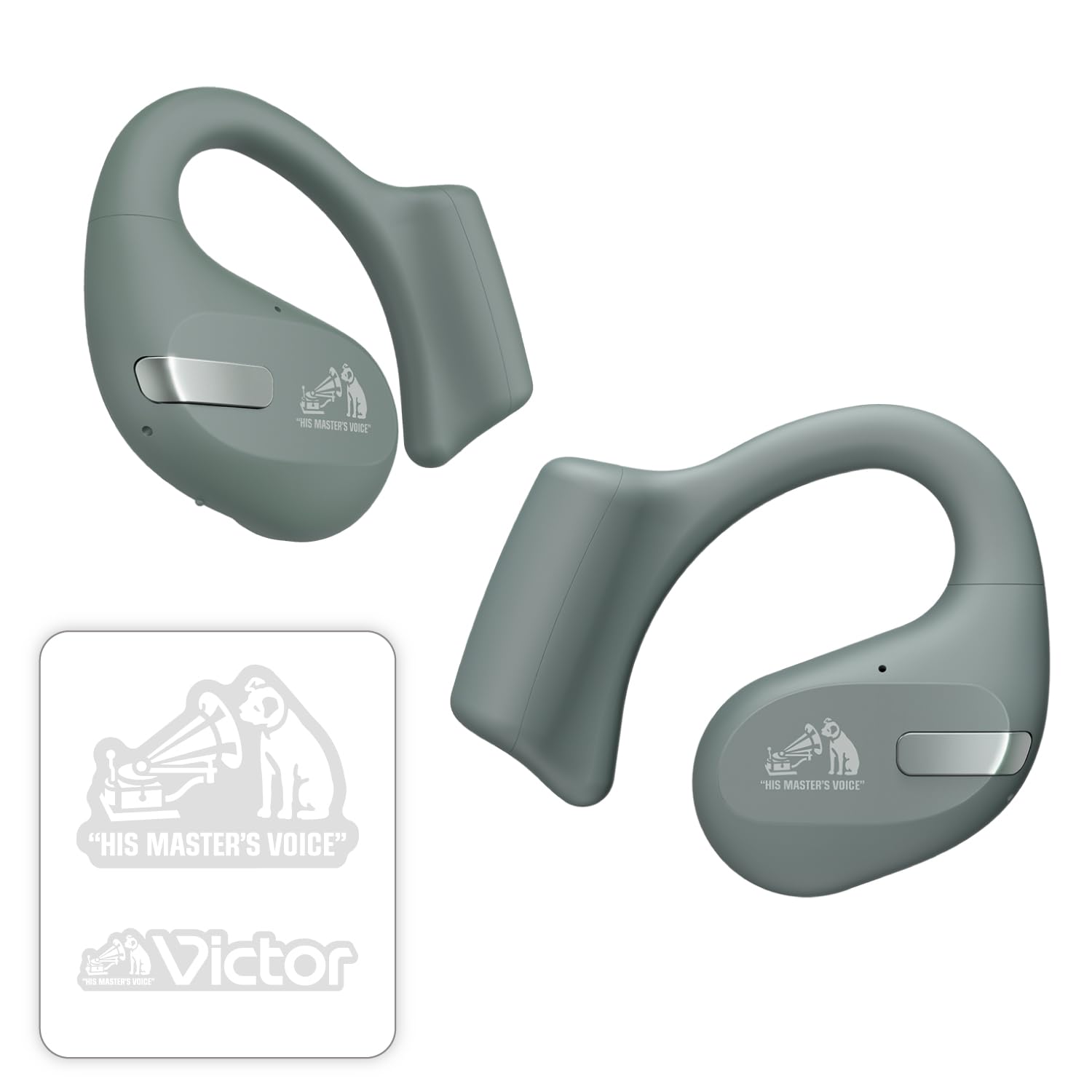 

JVC Kenwood Victor HA-NP50T Бездротові навушники Bluetooth Open Ear Прослуховування, не закриваючи вуха Багатоточковий вушний гачок До 38 годин відтворення