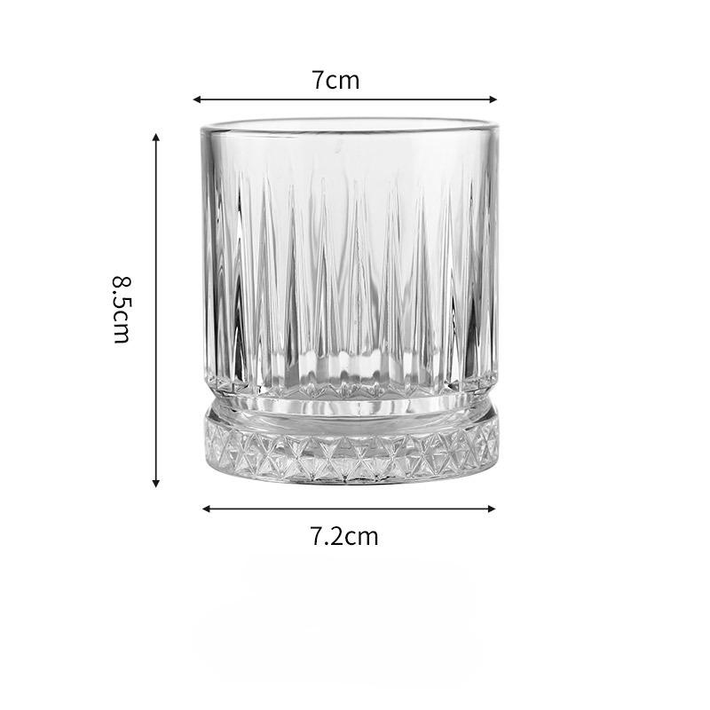 European Whiskey Glass for Home Beer Glass Old Fashioned Rocks Glasses Tumblers Glassware for Cocktail Scotch Gin Voldka Brandy