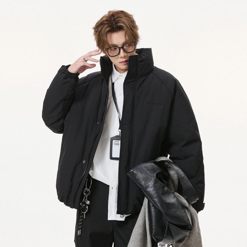 Men s Winter Stand Collar 90% Duck Down Jacket - American Style, Thick, Warm, Outdoor Workwear, Couple Design Triple Extra Large