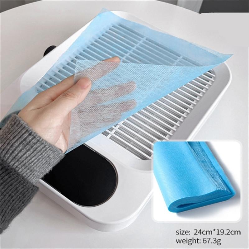 

100 шт. одноразовый пылесос для ногтей, пылеуловитель, нетканый бумажный фильтр, розовый/синий/белый, бумажный фильтр для маникюрного аппарата