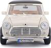 Bburago Scale Mini Cooper 1969 Cream Diecast Model Car 1/18