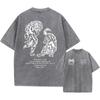 Men's Harajuku Casual Short-sleeved Washed T-shirt Retro Printed Street Hip-hop Retro Punk T-shirt Pickled T-shirt Top