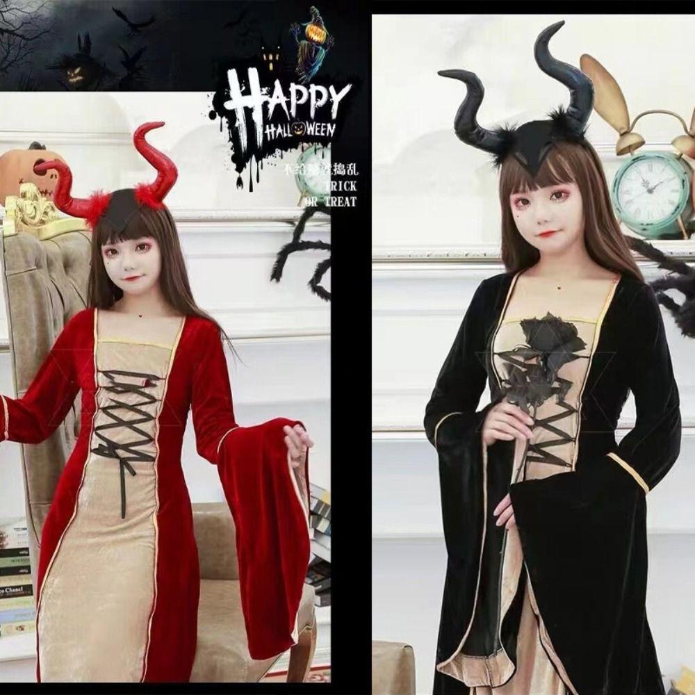 Witch Hair Accessories Halloween Headband Evil Magic Witch Headpiece  Carnival Easter Party Decor