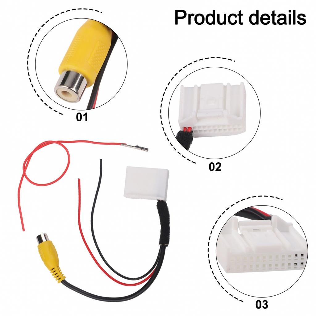 Quick Installation 24 Pin Car Adapter Wire Cable for Toyota Rear View Camera