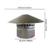 Chimney Cap Roof Vent Weatherproof Snow Dust Protection Rainproof Cover Flue Rain