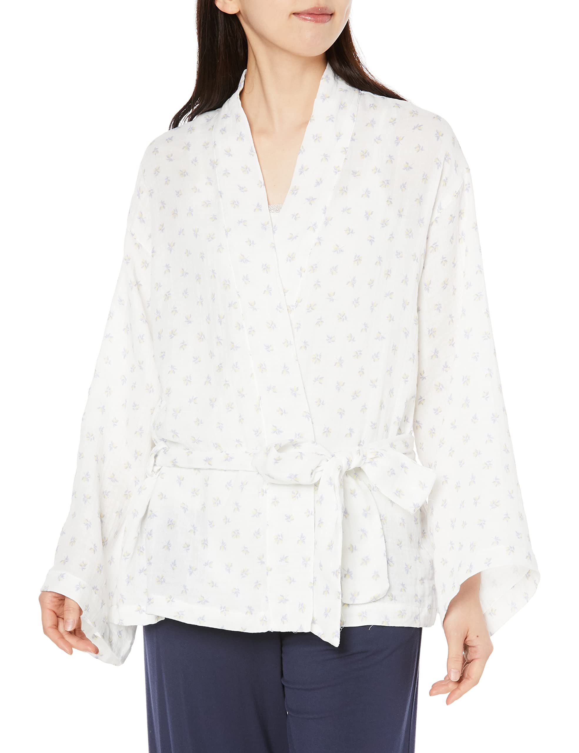 

Lemon Pattern Triple Gauze Gown PWFT201351 OWHT Japan F [Gelato Pique] Women s (FREE Size)