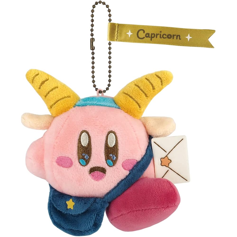 Sanei Boeki Kirby Horoscope Collection Capricorn Plush Toy 10.5x10x12cm Soft Toy Mascot