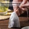 Disposable 6x8cm Drawstring Tea Bags - Non-woven Fabric, 100-Pack for Herbal Medicine and Spice Filtering
