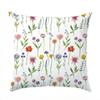 Spring Single Sided Printed Throw Pillow Covers Watercolor Daisy Text Home Living Room Bedroom Outdoor Decor Floral Cushion Case