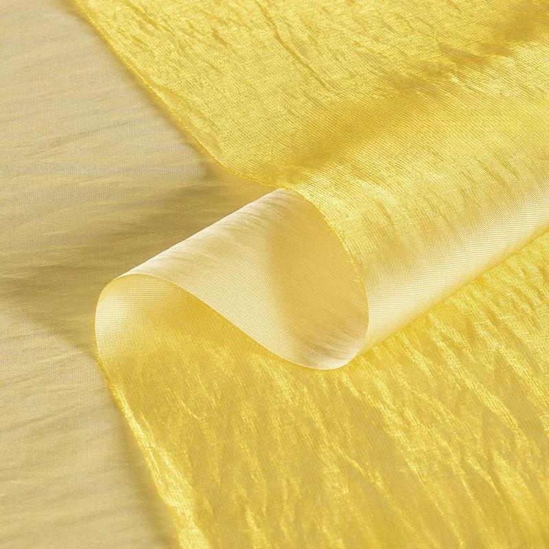 100x150cm Acetate Satin Fabric Pleated Texture Lightweight Breathable Shirt Dress Apparel for Diy Sewing Rayon Material