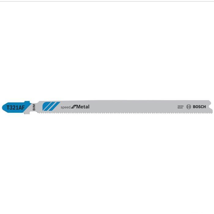 Lames De Scie Sauteuse - BOSCH - T321AF - Lot De 5 - Longueur 132 Mm - Speed for Metal