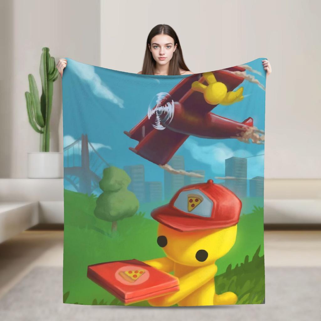 Wobbly Life Sandbox Spieldecke Cartoon Lustig Flanell Neuheit Warme Überwurfdecken für Tagesdecke Dekoration Outdoor