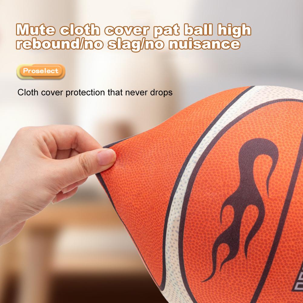 18/21/24cm Silent Basketball High-Resilience Quiet Basketball Size 3/5/7 No Noise Basketball for Various Indoor Activities