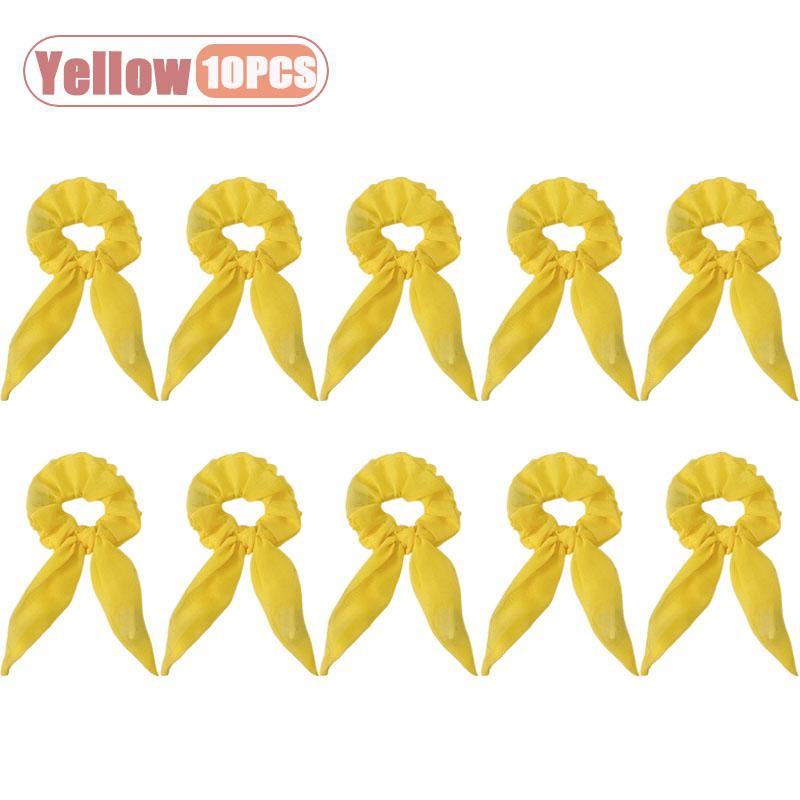 1-20PCS Glow Scrunchie Hair Tie Glow in Dark Ponytail Holder for Women Girls Carnival Birthday Party Rave Gift Elastic Hair Band