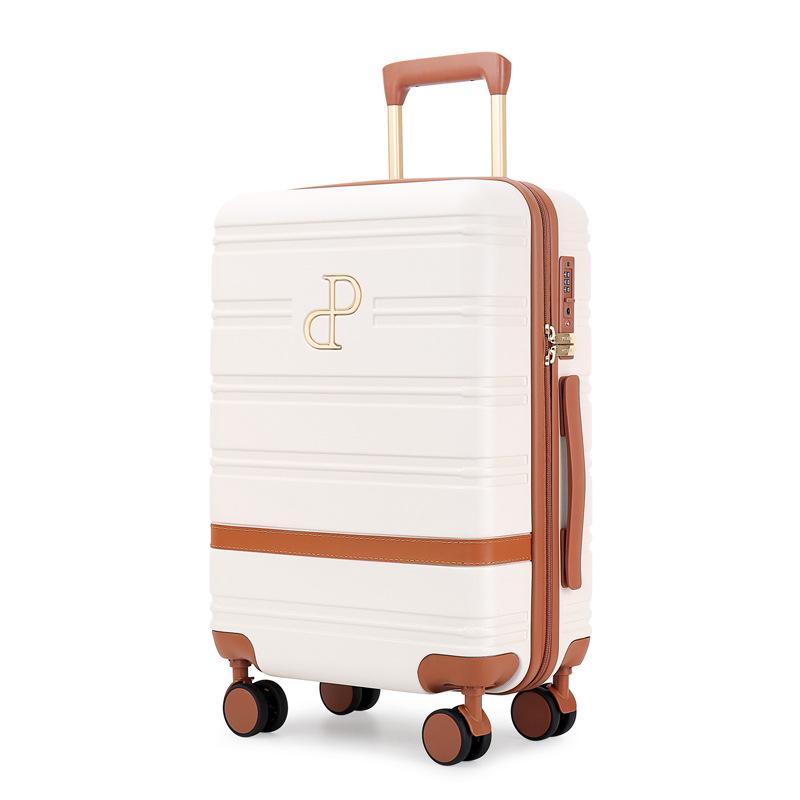 20-Inch Unisex Carry-On Suitcase with Combination Lock and Large Capacity