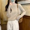 Spring New Niche Chic Pit Strip Knitted Sweater Women's Simple Inner Top Soft Waxy Bottoming Shirt