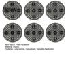 Durable Plant Risers 6Pcs Pot Risers, 8 Inch Round Plastic Bases Elevator Stands, Feet for Indoor Outdoor Flower Pots Lifters