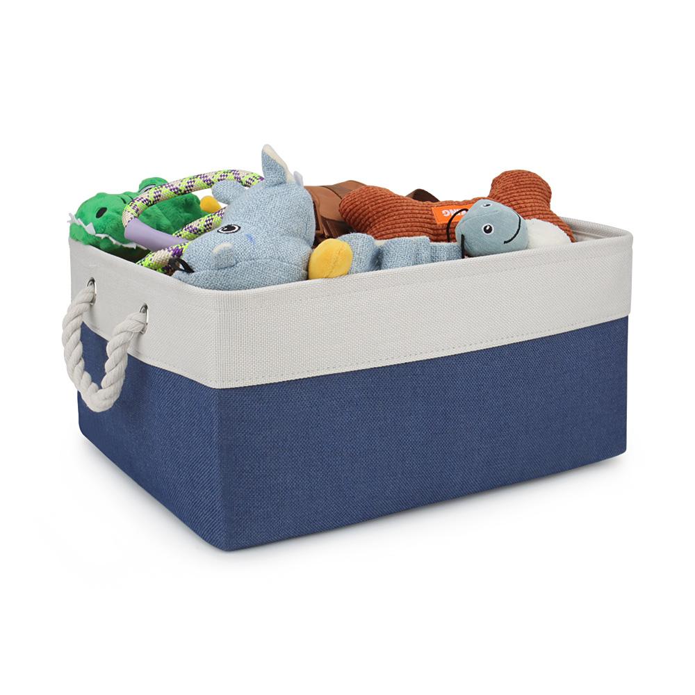 Hundespielzeug Zubehör Korb Haustierkleidung Hunde Spielzeug Aufbewahrungskorb Box Katzenhalsband Leinen Organizer Behälter