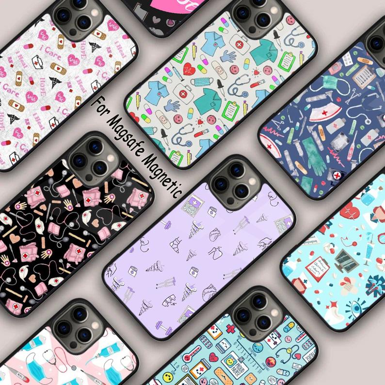 Hospital Medical Themed pattern Magnetic Phone Case For APPLE iPhone 17 Air 16 14 13 12 Pro Max 15 Plus Wireless MagSafe Cover