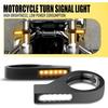 2 PCS Amber White Front Motorcycle 41mm Fork LED Turn Signal Light Indicator DRL
