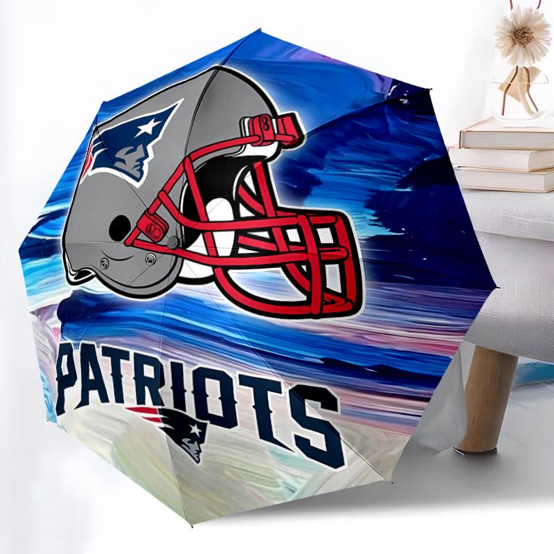 Printed Patriot Logo Folding Umbrella,Outdoor,Leisure,And Travel Umbrella,Durable Umbrella Fabric,Birthday And Holiday Gift