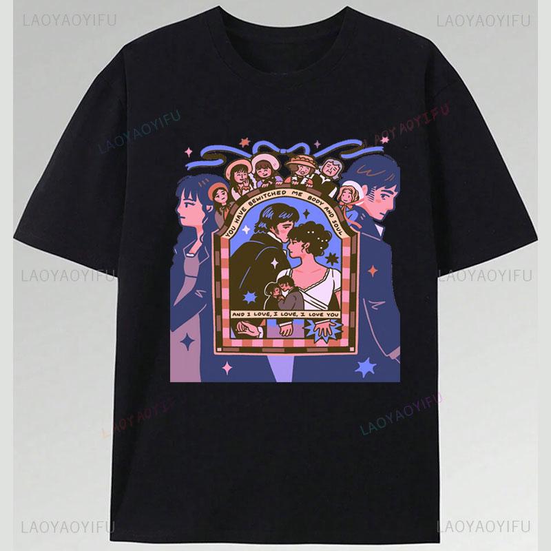 Cheap Tee Pride And Prejudice Movie Shirt Polyester Material Short Sleeve Unisex Unisex Vintage Fashion Streetwear Classics Clothes
