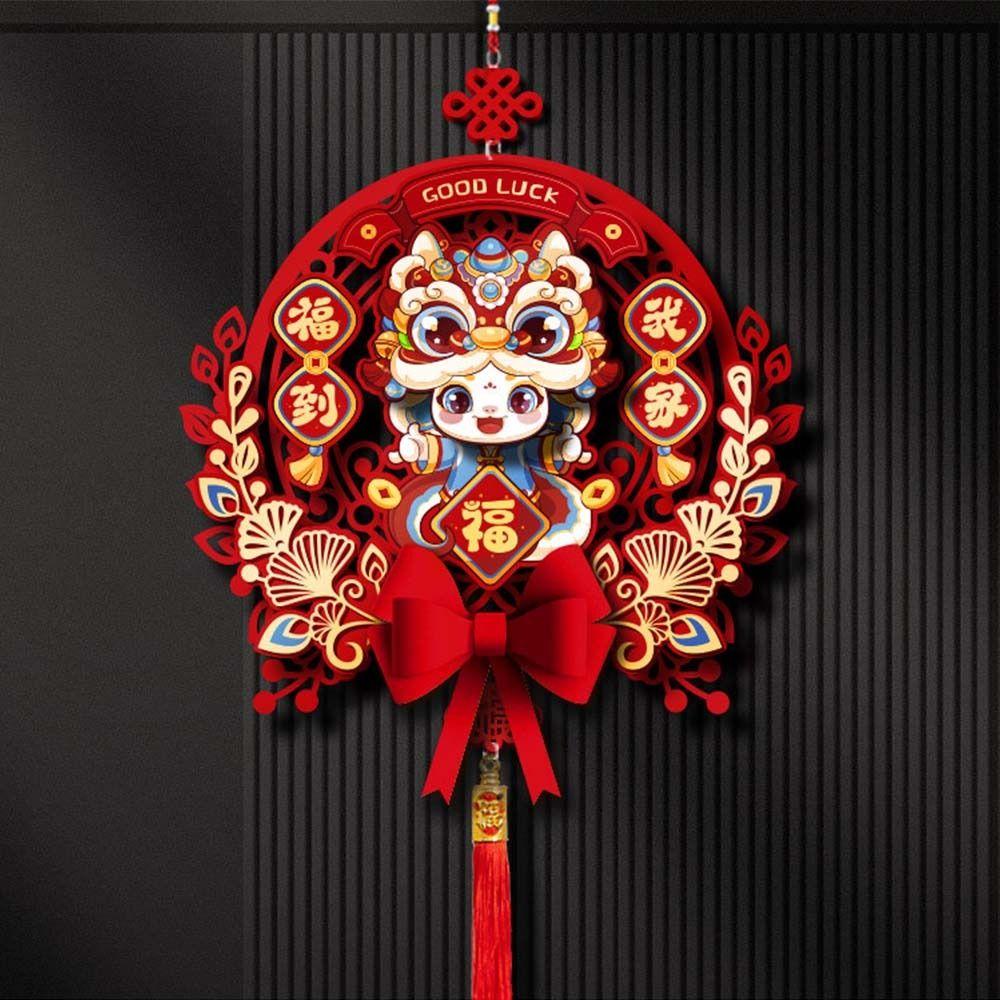 Traditional Snake Year Fu Character Door Sticker Door Couplets Ornament Home Living Room Decor