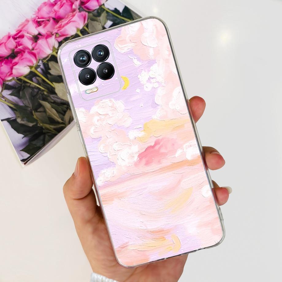 For Realme 8 8i 8Pro 4G 5G Phone Case Clear Soft TPU Silicone Back Cover Cool Cartoon Girly Bumper On Realme8 8 Pro Slim Coques
