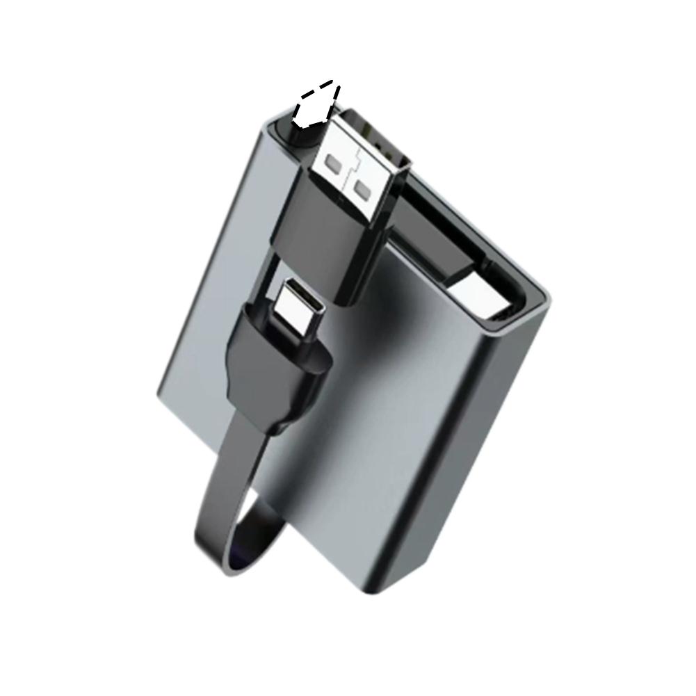 4IN1 66W PD Computer Data Cable Retractable USB C Cable Type C to Type C Cable PD Data Cord for Samsung Xiaomi