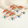 Colorful Creative Cartoon Eraser Set: Rainbow Gift for Kids' Stationery