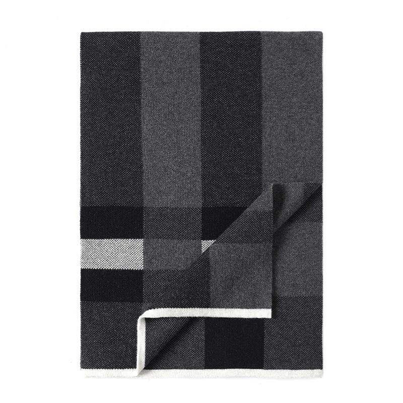 

Весна 2025 новый кашемировый жаккардовый вязаный шарф теплый шарф мужской простой утолщенный шарф 180cm