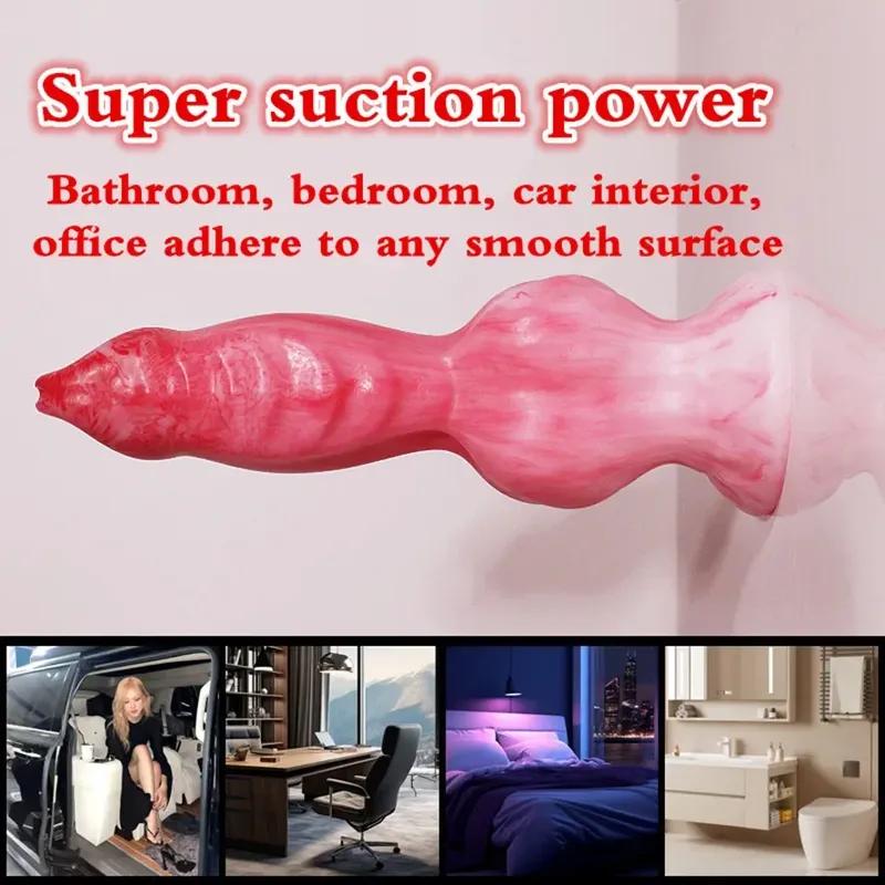 Animal Dildo Anal Plug with Suction Cup Soft Silicone ButtPlug Women Men Gay Anus Penetration Deeldo Dilator Dog Dildo Adult Toy