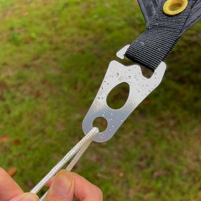 Boucle de Corde à Vent en Acier Inoxydable Robuste Camping Extérieur Randonnée Backpacking Tente