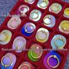 Trendy Rotating Acrylic Phone Ring Holder Stand - Colorful, Lazy Design for Men & Women