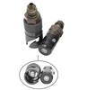 3AN CNC Black Aluminum Quick Release Dry Brake Line Coupling Fitting Universal