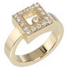 Happy Diamond Ring K18 Yellow Gold/diamond #6.2(US Size) 10.8g Women Used