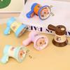 Cartoon Mini Recording Speaker Toy Keychain Charm Children Kids Handheld Loudspeaker Backpack Bag Pendant Car Key Chain Keyring