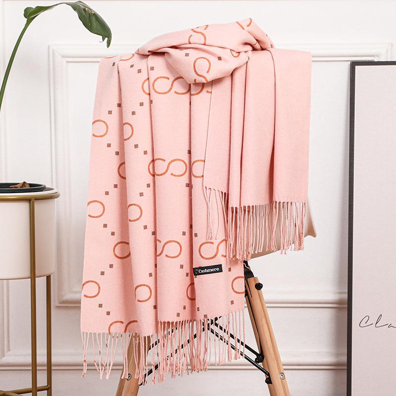 Houndstooth Scarf for Women Winter High End Cotton Printed Scarf  Versatile Men's Shawl  Imitation Cashmere Scarf