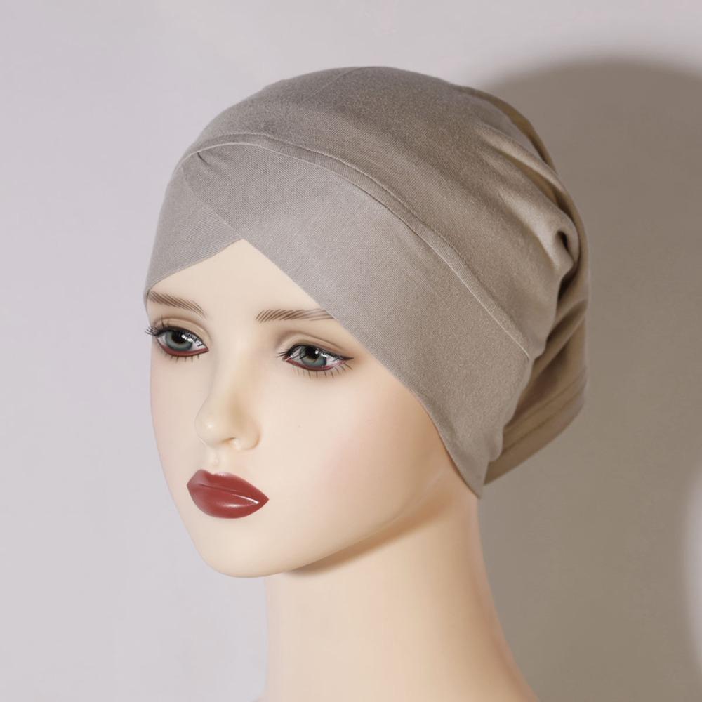 Soft Texture Headwrap Modal Jersey Inner Hijab Caps Comfortable Underscarf  Daily Wear