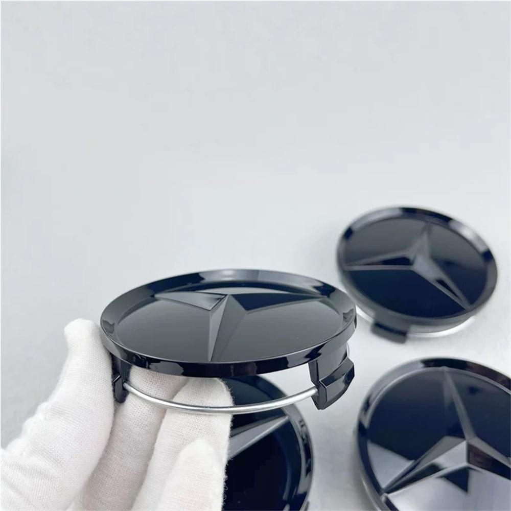 4Pcs 75MM Car Wheel Center Caps Rims Hub Caps For Mercedes Benz W204 205 A B C E S CLA CLK ML GLK GLA GLB GLC CLAS Accessories