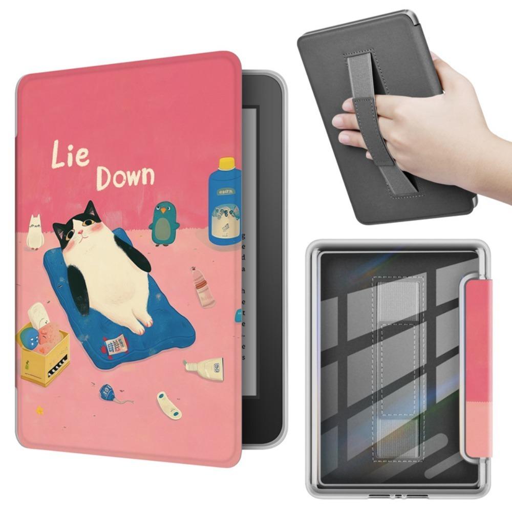 Hand Support 6 inch e-Reader Case Acrylic Shockproof Smart Cover Leather Auto Wake/Sleep for Kindle 2025/2025 11th Generation