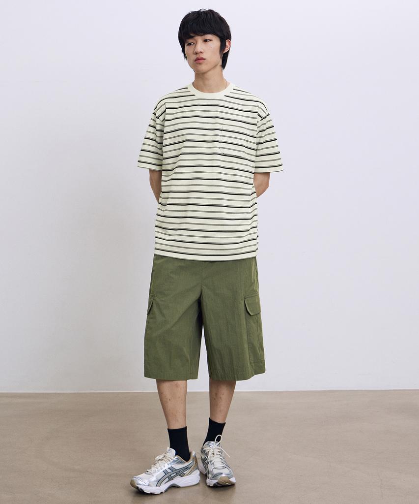 FILLUMINATE Banding Cargo Bermuda Shorts - Khaki