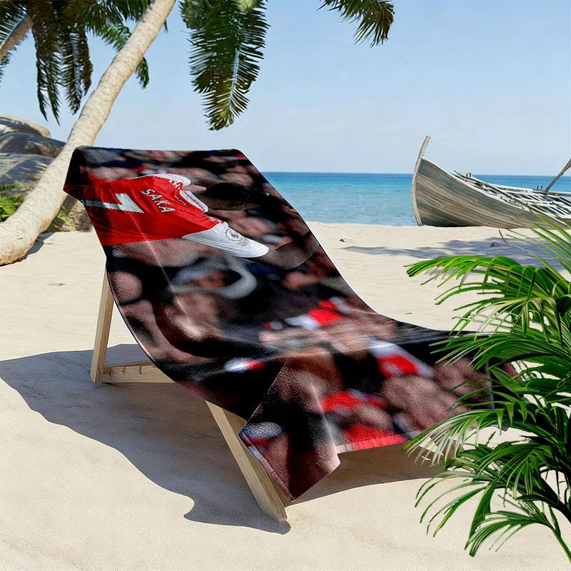 Saka Print Beach Towel, Large Soft Quick Dry Towel for Beach Camping Swimming
