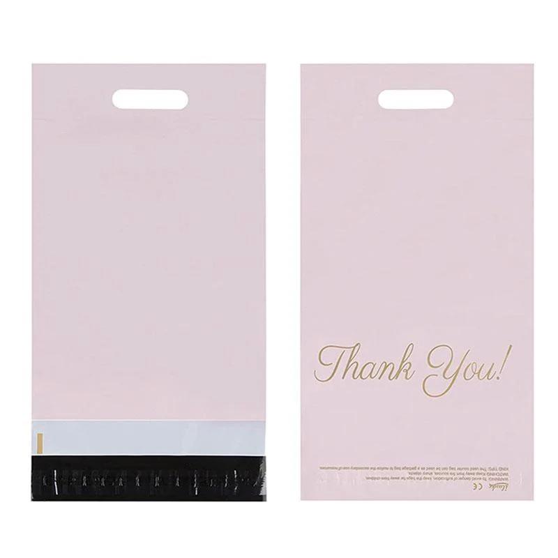 10Pcs Standard Thank You Adhesive Envelopes Bags Black White Pink Underwear Dress Leggings Gifts Shipping Portable Pouches