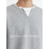 Also Stop Men's Layered V-Neck Long Sleeve Sweatshirt, 2025 Spring Loose Pullover, Light Mature Style