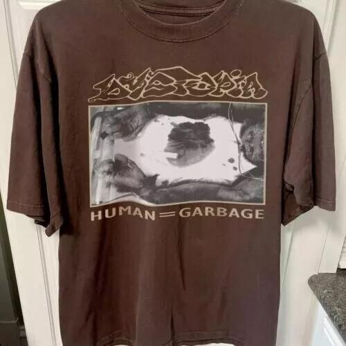 

Dystopia Human = Garbage Graphic Dark Chocolate Unisex Tshirt S5XL KH12639 Unisex T-Shirt L