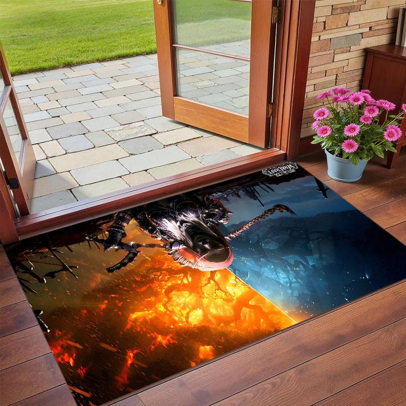 Crystal Velvet Rug Soft Non Slip Indoor Floor Mat Home DecorWorld of Warcraft