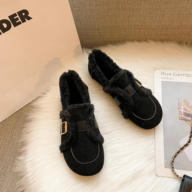 Мода 2024 Зимняя мода Женская обувь Замшевая теплая удобная обувь Обувь из хлопковой — фото 4