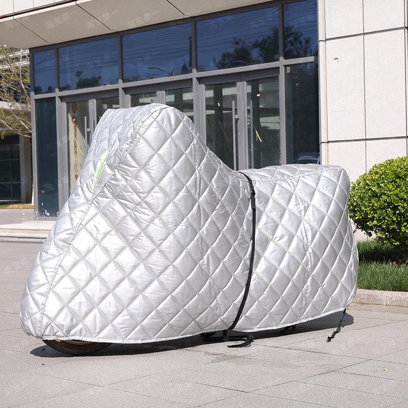 Thickened Indian Scout Motorcycle Cover - All-Weather Protection from Sun, Rain, Snow, Frost, and Hail Standard